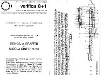 Verfica Songs of Graffiti 1985 001 : Verfica Songs of Graffiti 1985